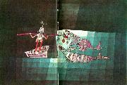 Paul Klee stridsscen i den fantastiska komiska operan Germany oil painting artist